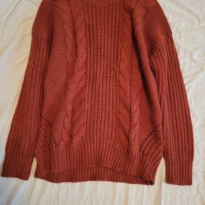 Burnt orange fall sweater